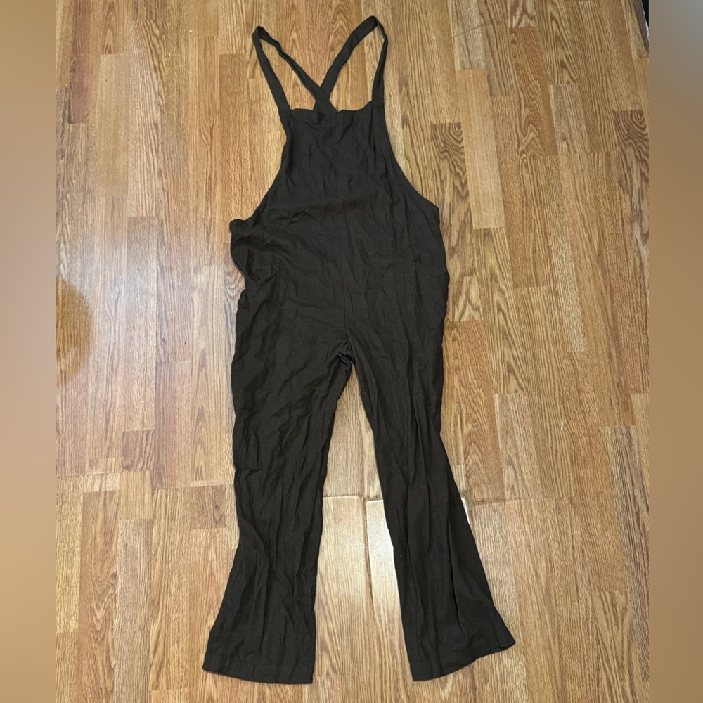 Forever 21 dark green pants jumpsuit